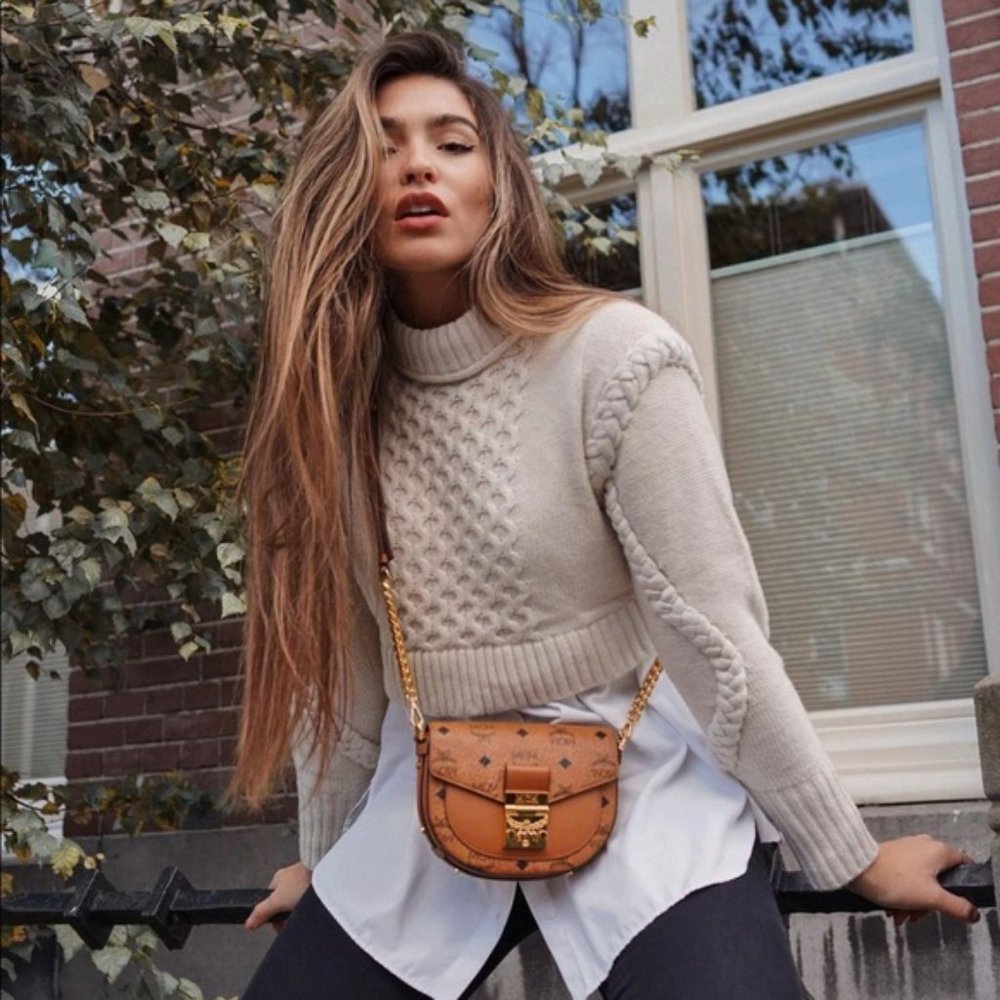 Zara Shoulder Pad Knit Sweater - Picture 2 of 13